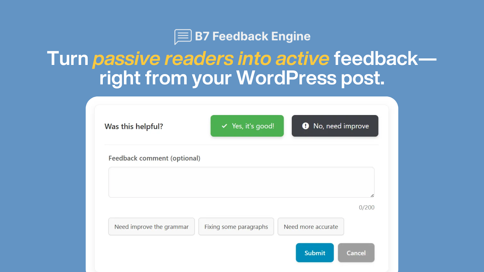 B7 Feedback Engine 1