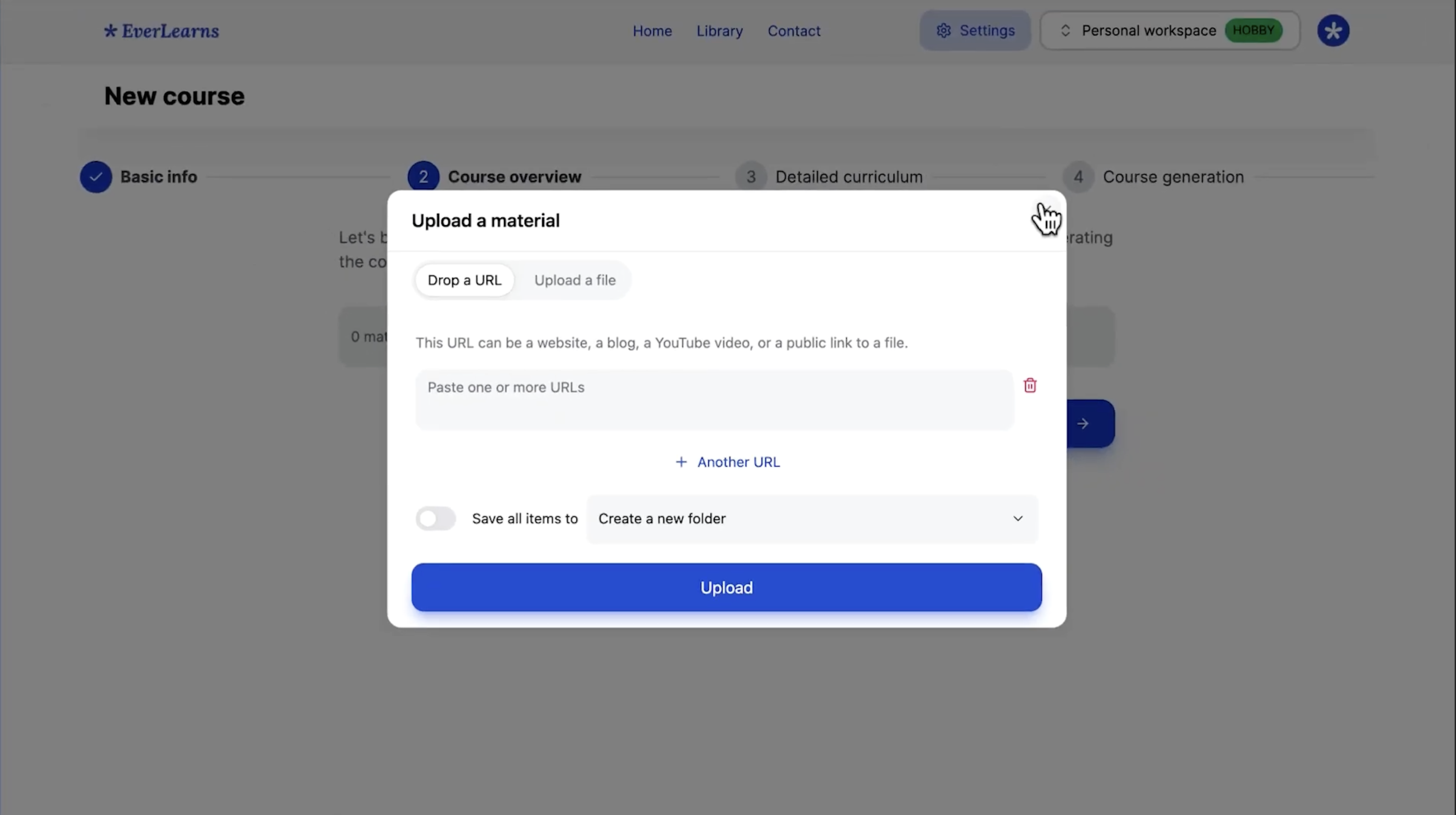 EverLearns generate from existing materials
