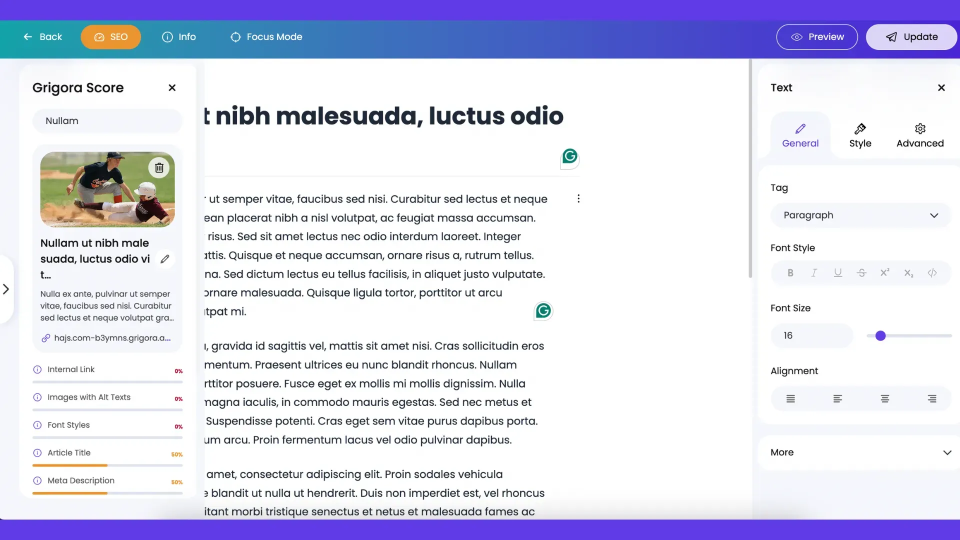 Grigora 2 - Blogging
